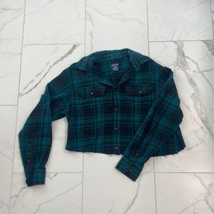 Cropped - Plaid - Faded Glory - Flannel